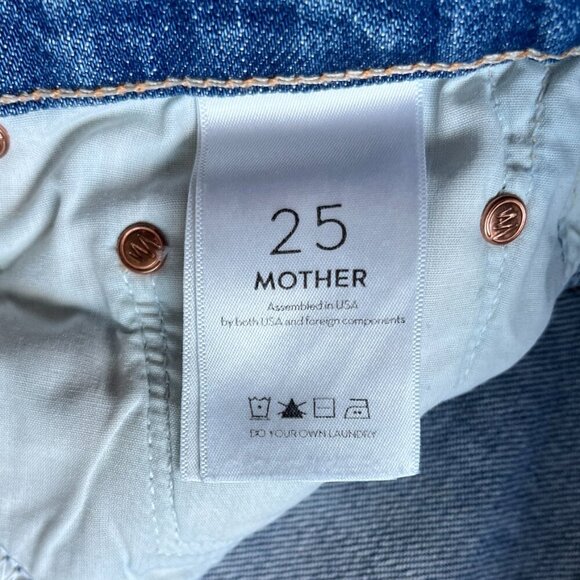Mother Superior The Tomcat Ankle Jeans Size 25 Button Fly Pray for Hidden Gems - Picture 4 of 10